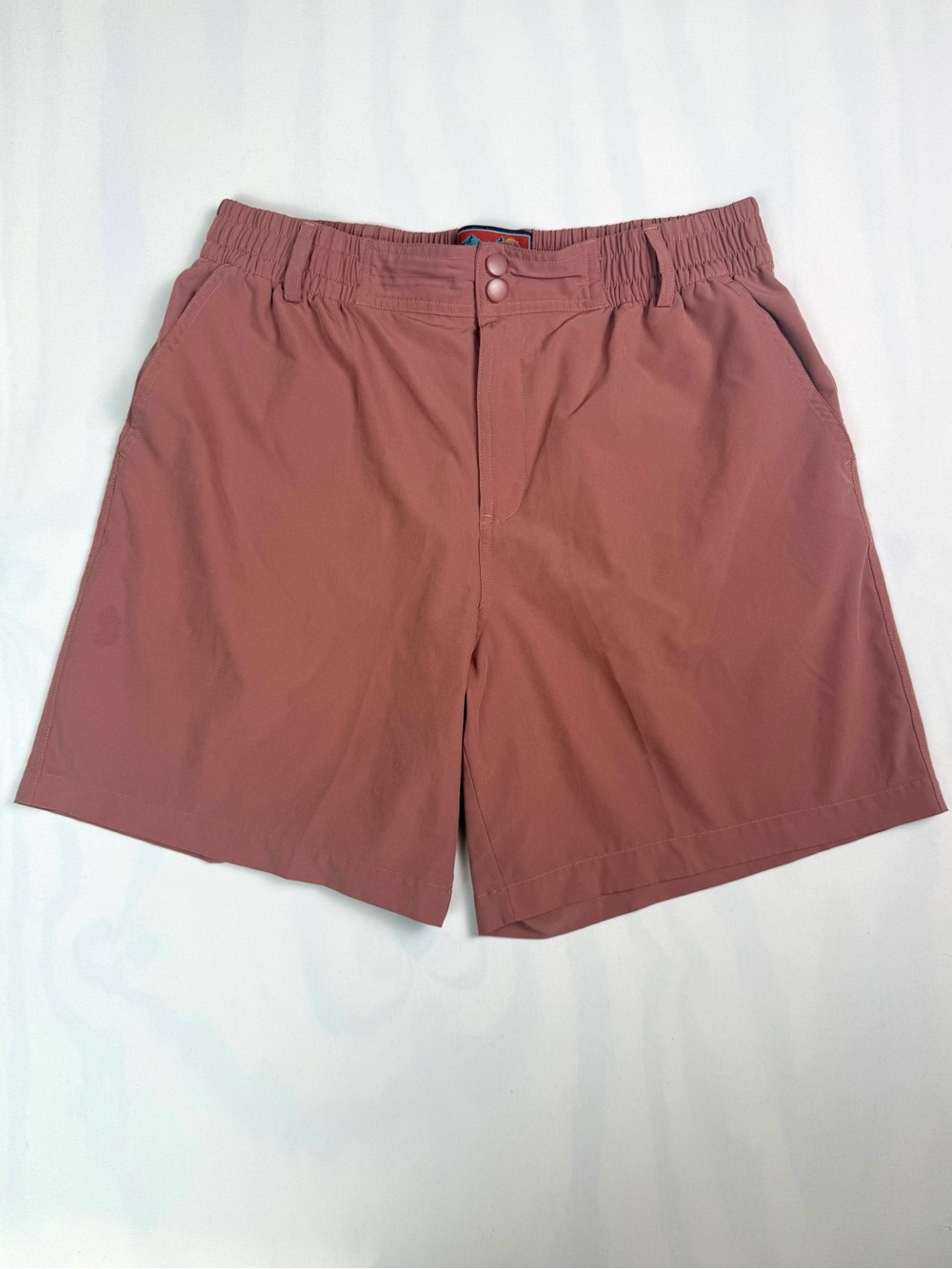 Burlebo Men’s Performance Shorts Medium Rust Salmon 7” Inseam Fishing Outdoor - Picture 1 of 12